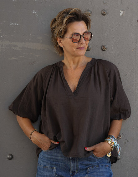 FRAUENSACHE - Luftige Hippie-Bluse (GW48)