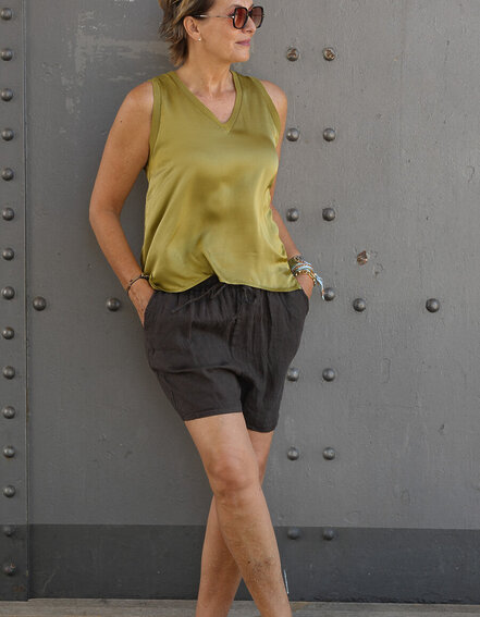 FRAUENSACHE - Leinen Shorts (H49)