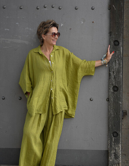 FRAUENSACHE - Oversized Leinenbluse (GW102)