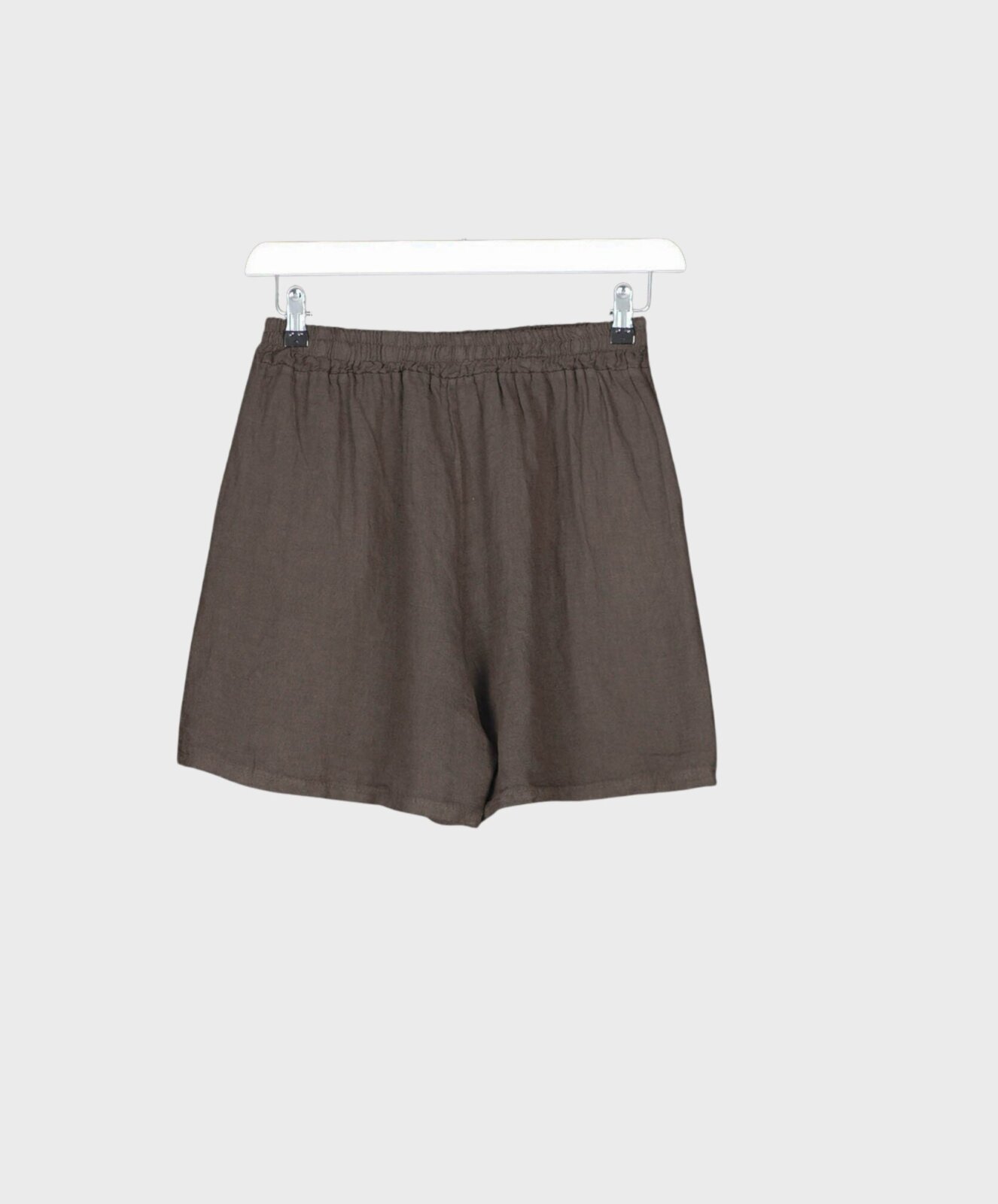 Leinen Shorts schokobraun (H49)