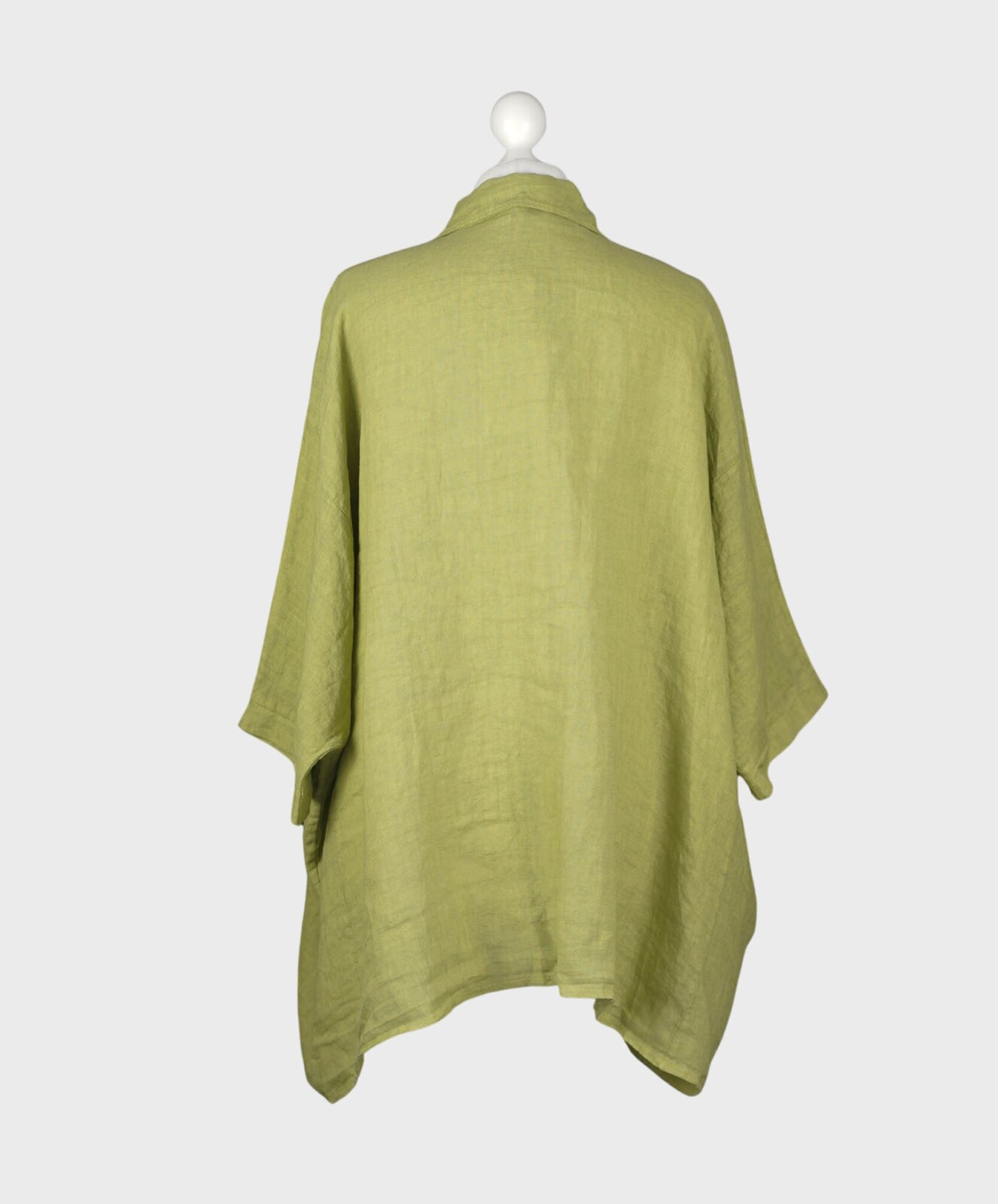 Oversized Leinenbluse pistazie (GW102)